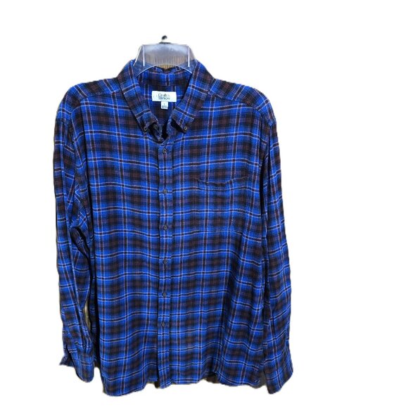 croft & barrow Other - Croft & Barrow Blue & Red Flannel Button Down Top